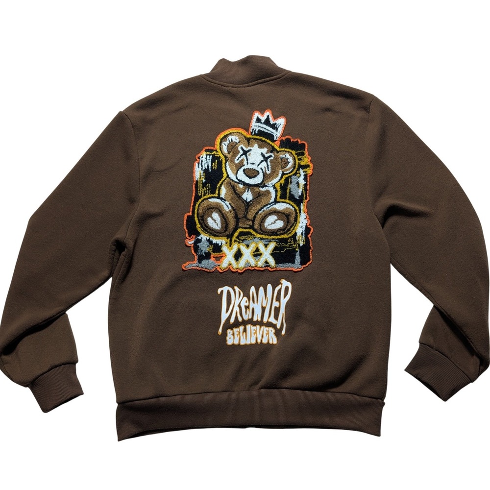 Rebel Vengeance x Teddy Bear XXX Dreamer Believer‎ - Men Medium Bomber Jacket